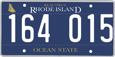 RI license plate 164015