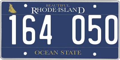RI license plate 164050