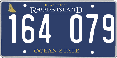 RI license plate 164079