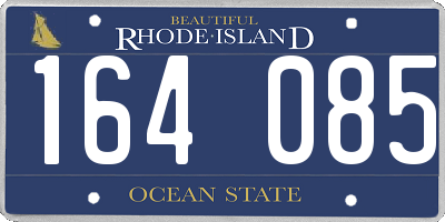 RI license plate 164085