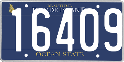 RI license plate 16409