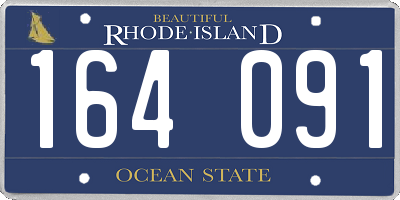 RI license plate 164091
