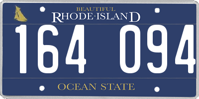RI license plate 164094