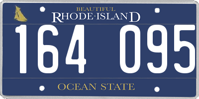 RI license plate 164095