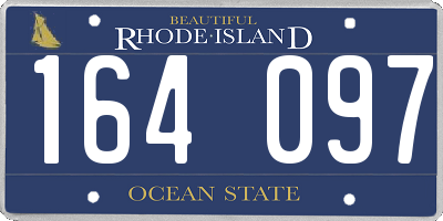 RI license plate 164097