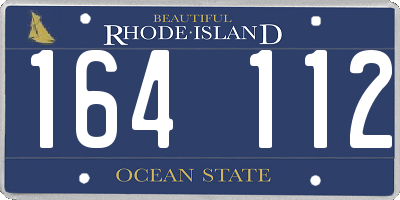 RI license plate 164112