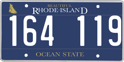 RI license plate 164119