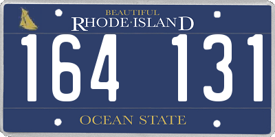 RI license plate 164131