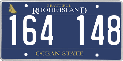 RI license plate 164148