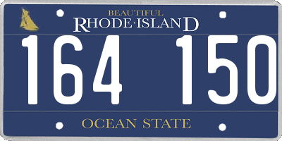 RI license plate 164150