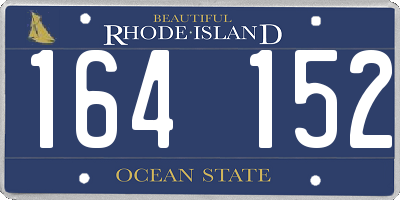 RI license plate 164152