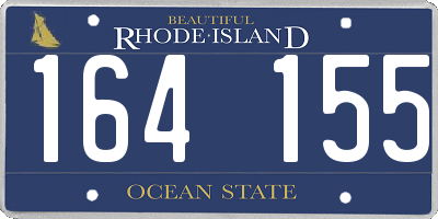 RI license plate 164155