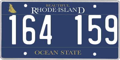 RI license plate 164159