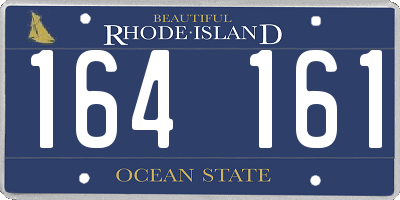 RI license plate 164161