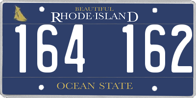 RI license plate 164162