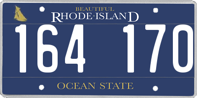 RI license plate 164170