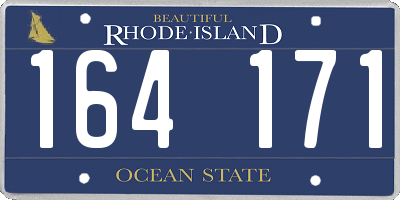 RI license plate 164171