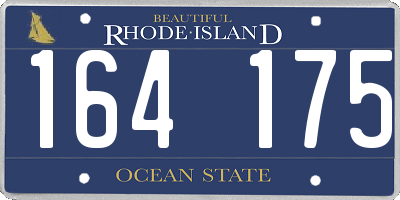 RI license plate 164175
