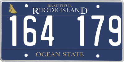 RI license plate 164179