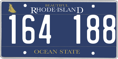 RI license plate 164188