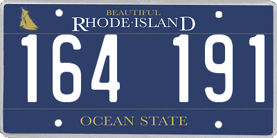 RI license plate 164191