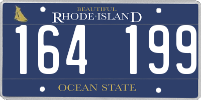 RI license plate 164199