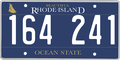 RI license plate 164241