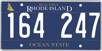 RI license plate 164247