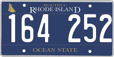 RI license plate 164252