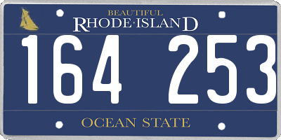 RI license plate 164253