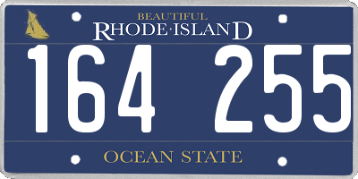RI license plate 164255