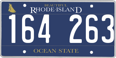 RI license plate 164263