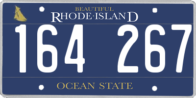 RI license plate 164267