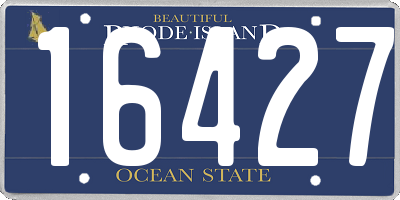 RI license plate 16427
