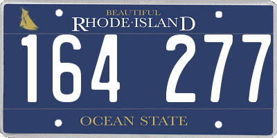 RI license plate 164277