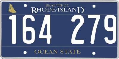 RI license plate 164279