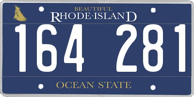 RI license plate 164281
