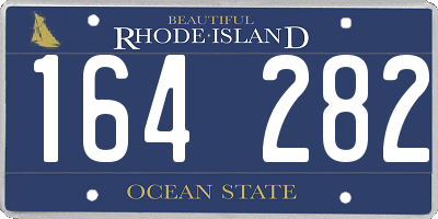 RI license plate 164282