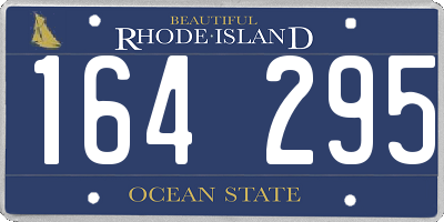 RI license plate 164295