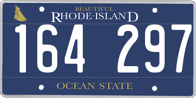 RI license plate 164297