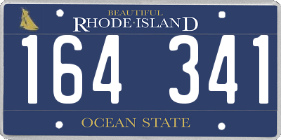 RI license plate 164341