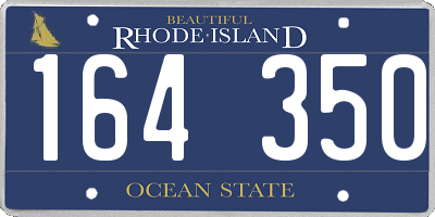 RI license plate 164350