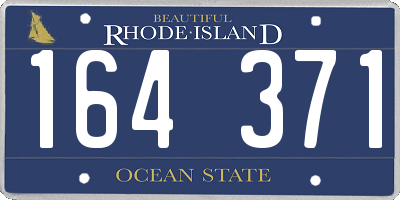 RI license plate 164371