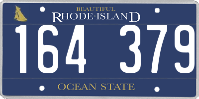 RI license plate 164379