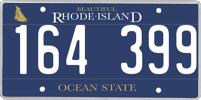RI license plate 164399