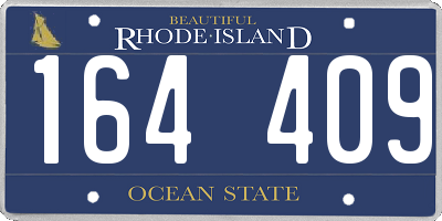 RI license plate 164409
