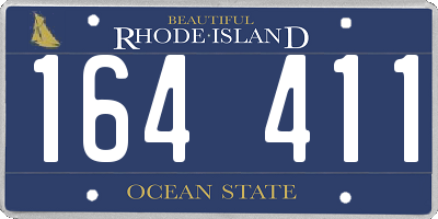 RI license plate 164411