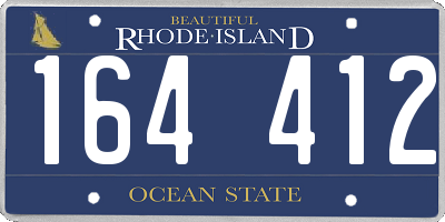 RI license plate 164412