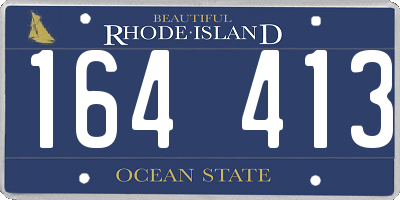 RI license plate 164413