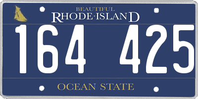 RI license plate 164425